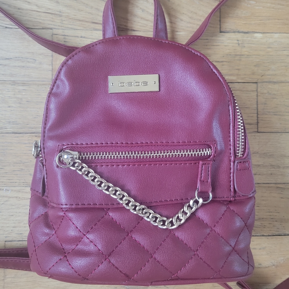 Bebe Ruby Red Mini Backpack - image 2